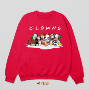 Legends Clown Movie Characters Red Sweatshirt