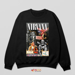 Legends Never Fade Nirvana Tribute Black Sweatshirt