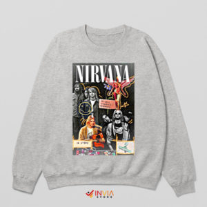 Legends Never Fade Nirvana Tribute Sport Grey Sweatshirt