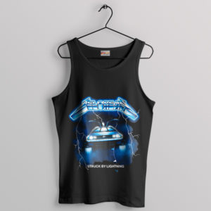 Lightning Thrust Delorean x Metallica Black Tank Top