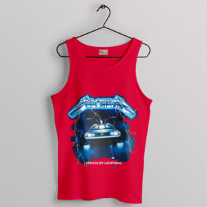 Lightning Thrust Delorean x Metallica Red Tank Top