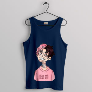 Lil Peep's Dark Anthem Hellboy Navy Tank Top