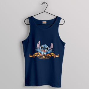 Lion Stitch The King of Movie MGM Navy Tank Top