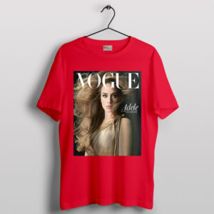 Love in Vogue Adele's Latest Heartfelt Red T-Shirt