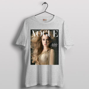 Love in Vogue Adele's Latest Heartfelt Sport Grey T-Shirt