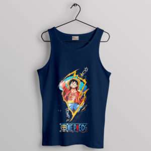 Luffy Treasure of the Grand Line Navy Tank Top