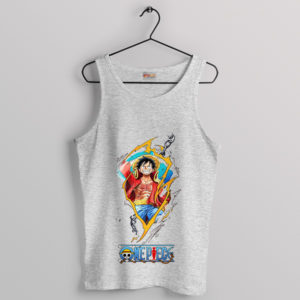 Luffy Treasure of the Grand Line Sport Grey Tank Top