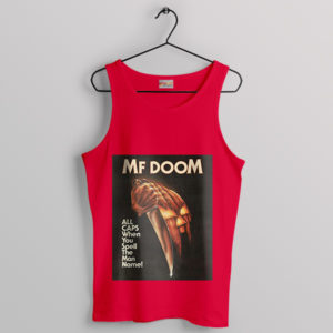 MF DOOM Impact on Hip-Hop All Caps Red Tank Top