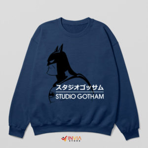 Magical Studio Ghibli with a Batman Navy Sweatshirt