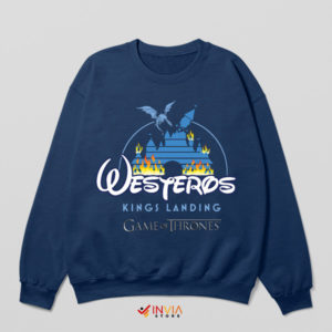 Majesty King's Landing Disney Logo Navy Sweatshirt