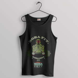 Mandalorian Fitness Boba Fett Gym Black Tank Top