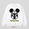 Mandalorian Helmet Mickey Mouse Sweatshirt