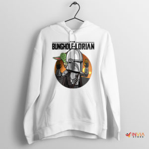 Mandalorian Madness Beavis and Butt-Head White Hoodie