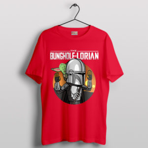 Mandalorian with Beavis and Butt-Head Red T-Shirt