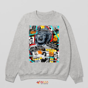 Marilyn's Classic Gentlemen Prefer Blondes Sport Grey Sweatshirt