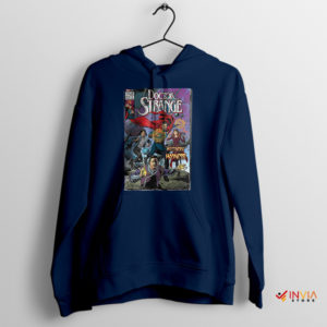 Marvel Classic Vintage Doctor Strange Comic Navy Hoodie