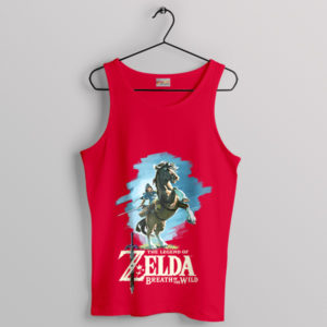 Master of the Wild Link Zelda Red Tank Top