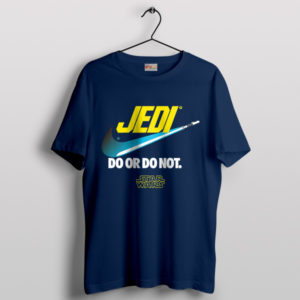 Master the Force Jedi Nike Quote Navy T-Shirt