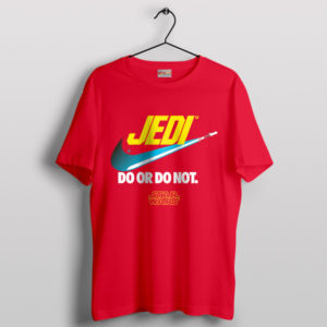 Master the Force Jedi Nike Quote Red T-Shirt