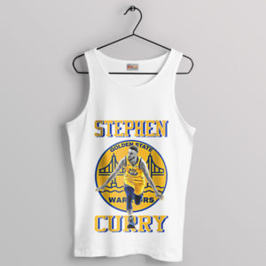 Masterpiece in Gold Stephen Curry White Tank Top