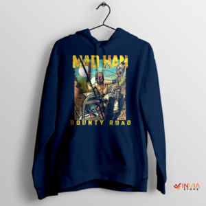 Max Meets Fett Fury Road's Galactic Bounty Navy Hoodie