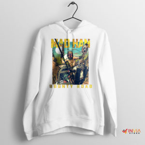 Max Meets Fett Fury Road's Galactic Bounty White Hoodie