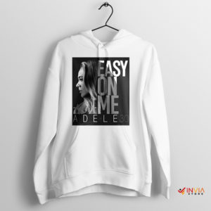 Melancholic Beauty Adele Easy On Me White Hoodie