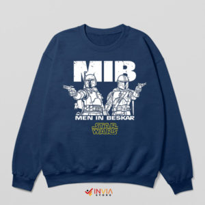 Men in Beskar MIB Star Wars Duo Navy Sweatshirt