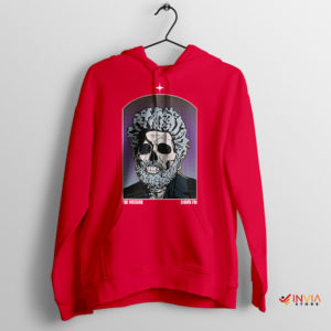 Merch The Weeknd Dawn FM Art Graphic Red Hoodie