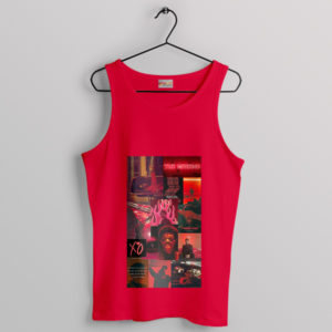 Modern Art Meets Music The Weeknd Red Tank Top