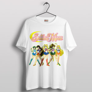 Moonlit Nostalgia Vintage Sailor Moon White T-Shirt