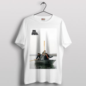 Musical Waves Arctic Monkeys in Boat White T-Shirt