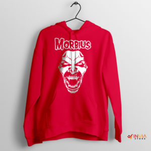 Mysterious Mashup Morbius and Misfits Red Hoodie