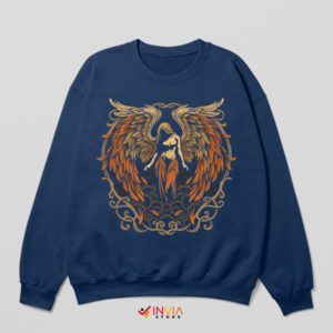 Mystery The Fallen Angel' Graphic Navy Sweatshirt