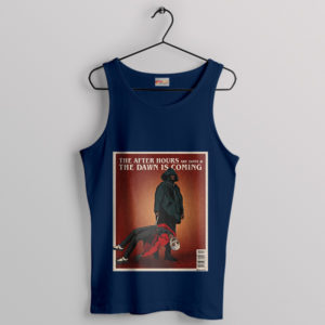 Mystical The Weeknd Dawn Is Coming Navy Tank Top