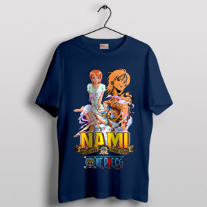 Nami's Navigator Adventure One Piece Navy T-Shirt