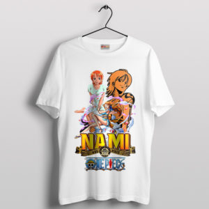 Nami's Navigator Adventure One Piece White T-Shirt