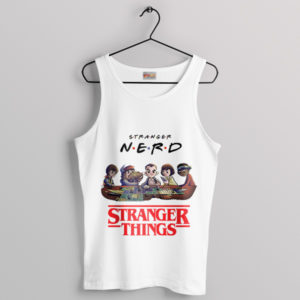 Nerdy Mysteries Stranger Things Friends White Tank Top