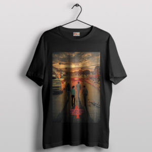 Netflix Stranger Things 4 Quest Retro Black T-Shirt