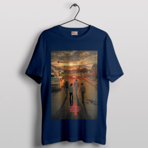 Netflix Stranger Things 4 Quest Retro Navy T-Shirt