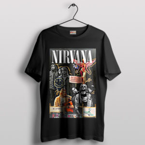 Nirvana Legend Tribute Grunge Music Black T-Shirt