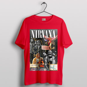 Nirvana Legend Tribute Grunge Music Red T-Shirt