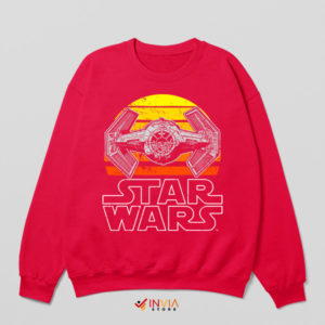 Nostalgic Starship TIE Advanced x1 Classic Red Sweatshirt