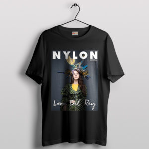 Nylon Elegance Inspired by Lana Del Rey Black T-Shirt