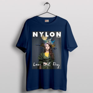 Nylon Elegance Inspired by Lana Del Rey Navy T-Shirt