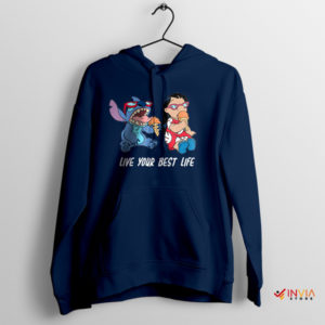 Ohana's Journey to Living Your Best Life Navy Hoodie