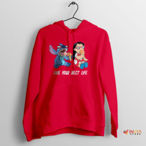 Ohana's Journey to Living Your Best Life Red Hoodie