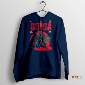 Old School Gotham The Batman Comic Navy Hoodie