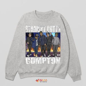 Old School Rap Outta Compton Sport Grey Sweatshirt