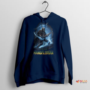 Path of Lightning Mandalorian Heavy Metal Navy Hoodie